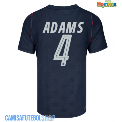 Camisa de time de futebol Estados Unidos Tyler Adams #4 Replicas 2º Equipamento Mundo 2026 Manga Curta